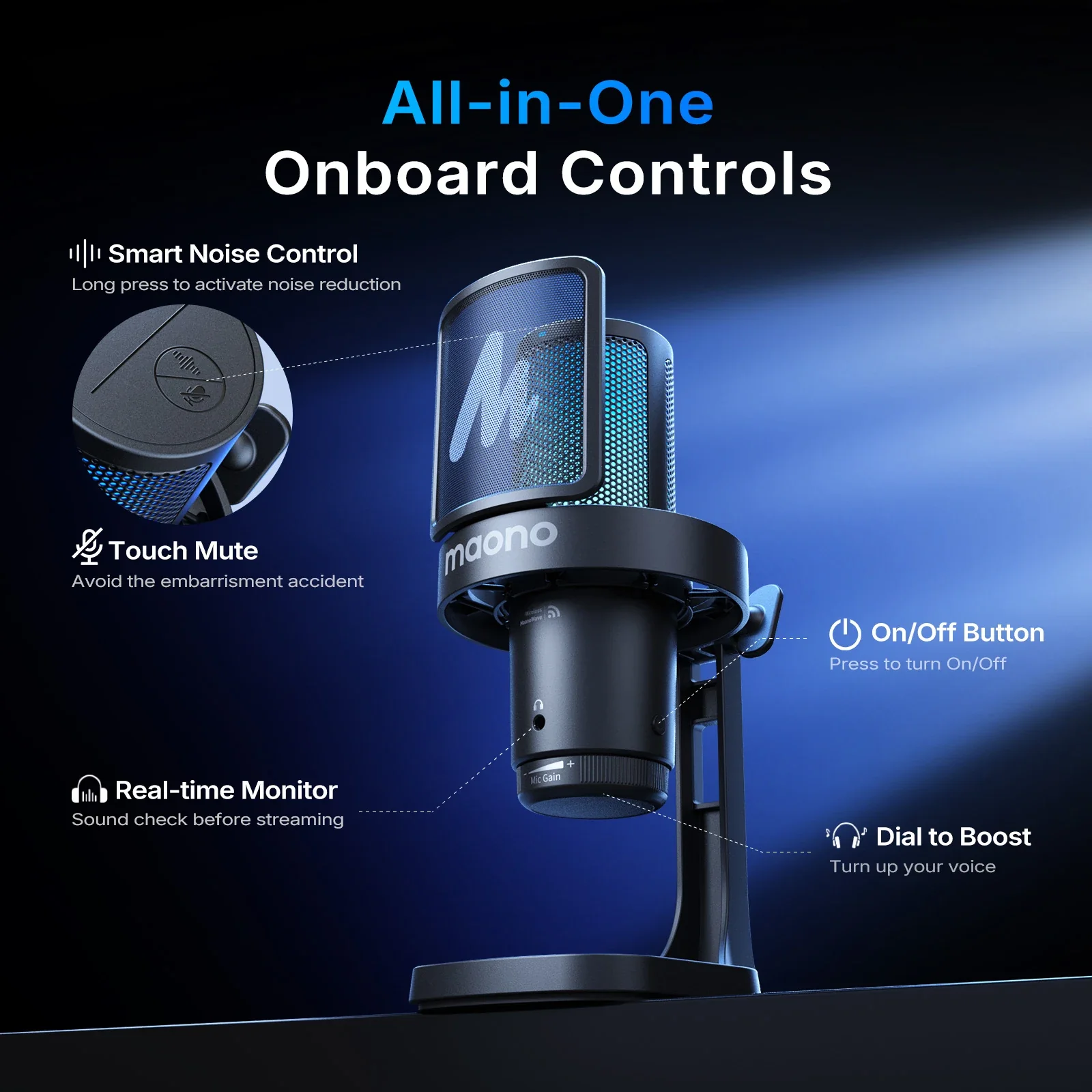 New Launch | DGM20W Wireless Gaming Microphone - Image 4