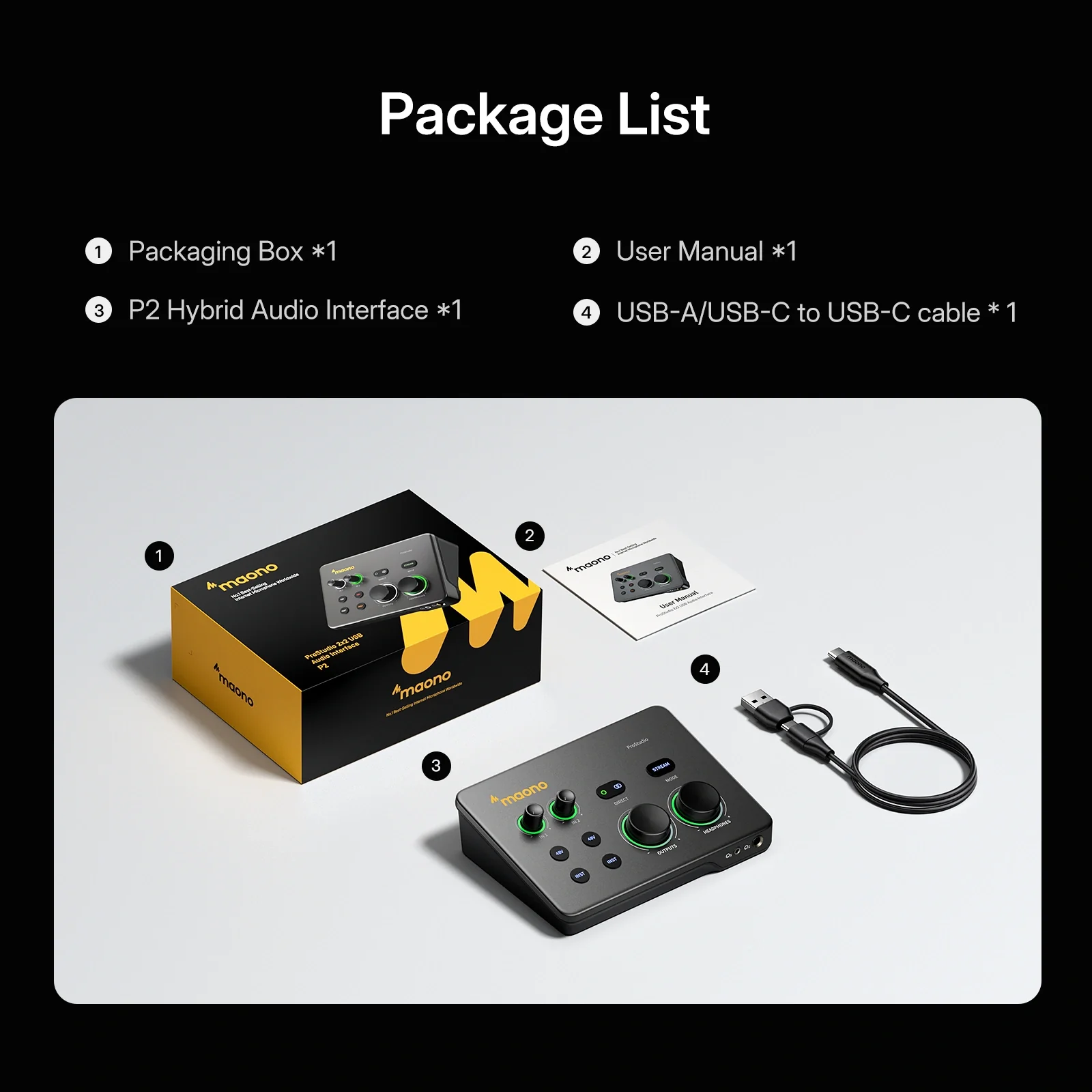 Maono P2 USB Hybrid Audio Interface - Image 9
