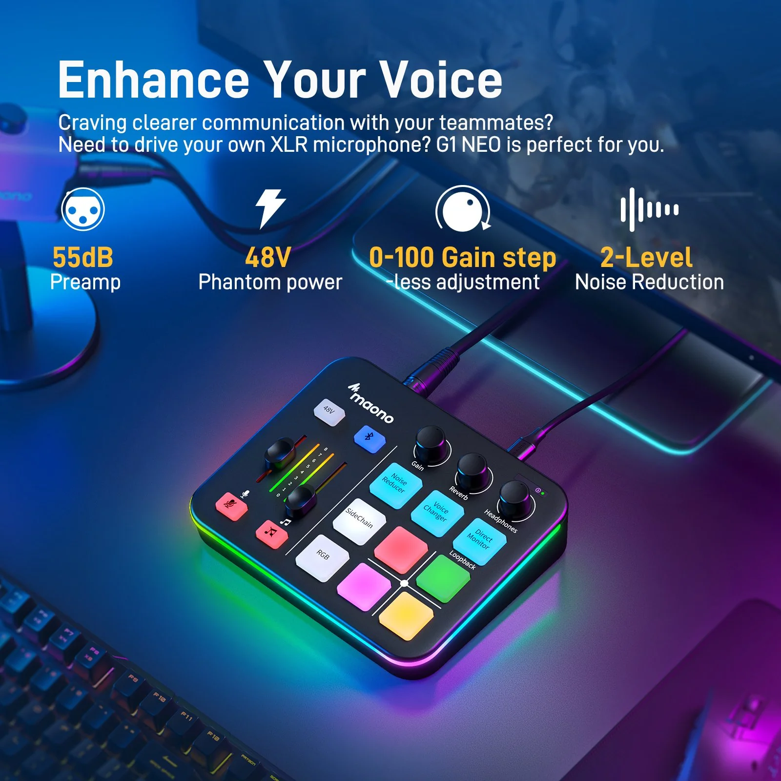 Maonocaster G1 NEO Audio Mixer & Interface - Image 8