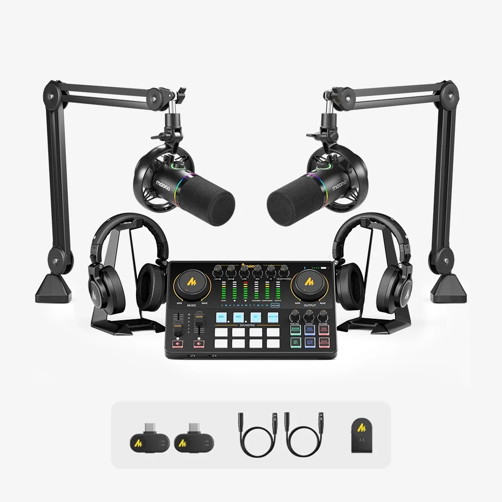 Maono PD200W Hybrid Podcasting Equipment Bundle - Image 18