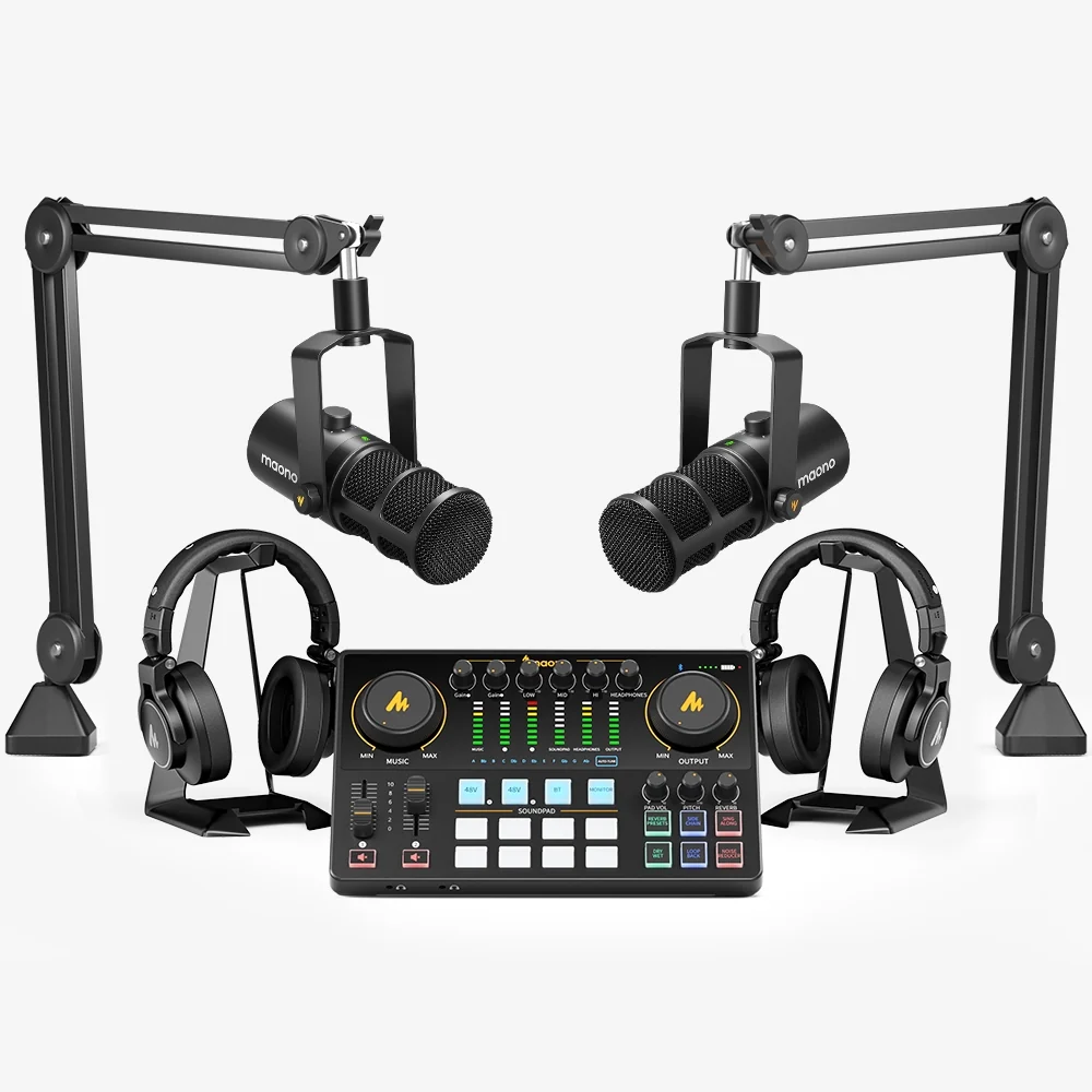 MAONO PD400X USB/XLR Dynamic Microphone with Boom Arm - Image 7