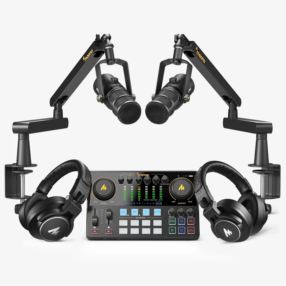 MAONO PD400X USB/XLR Dynamic Microphone with Boom Arm - Image 9
